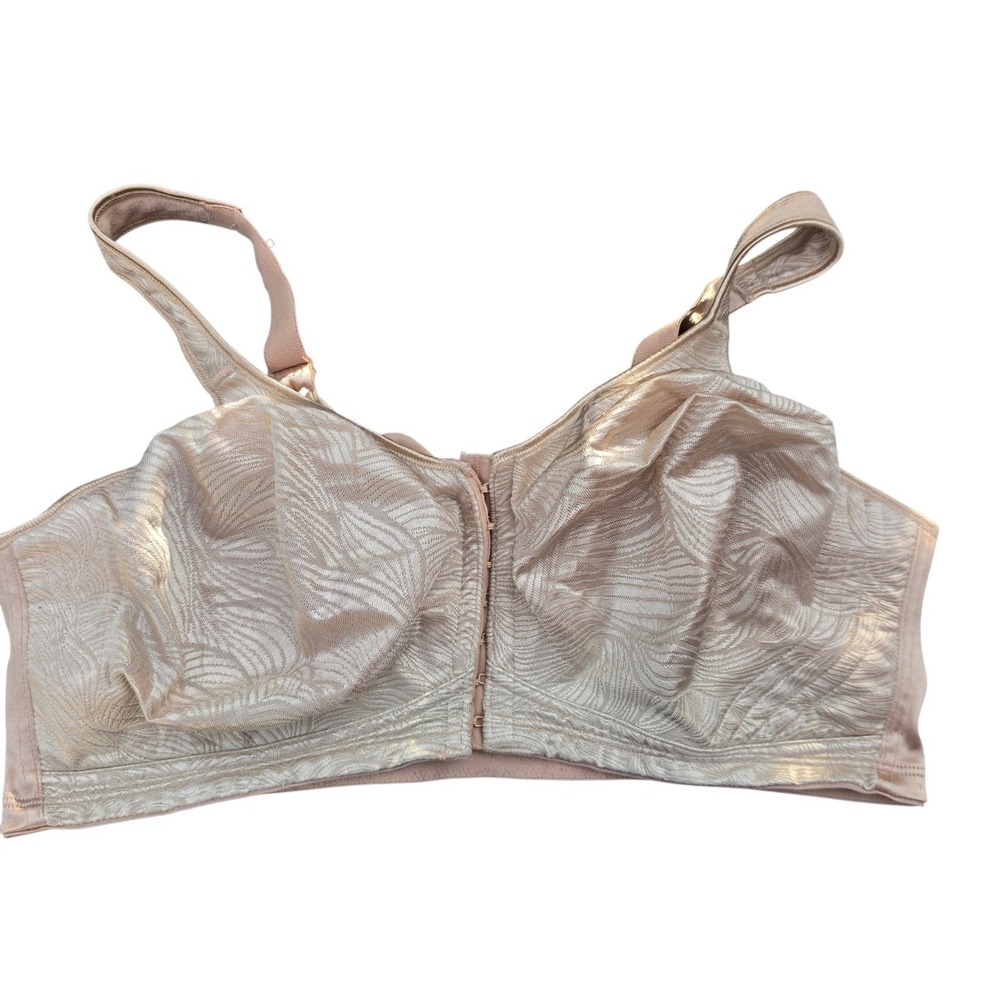 Playtex Beige Nude Nursing Breastfeeding Bra Front Opening 42/95 DD